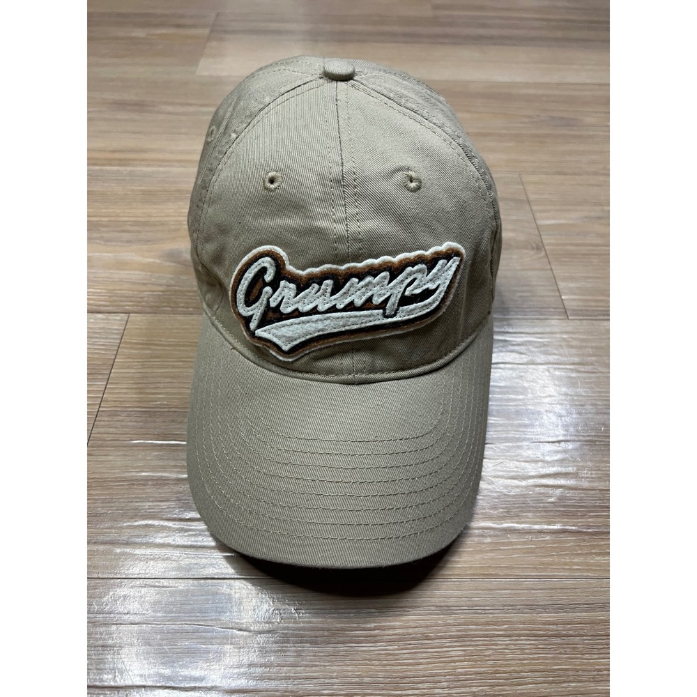 Walt Disney World Grumpy Baseball Cap Chenille Patch Khaki Adult OSFM